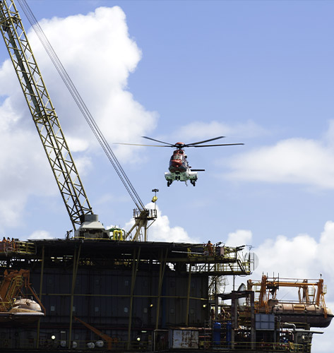 Salem Helicopter Oil Rig