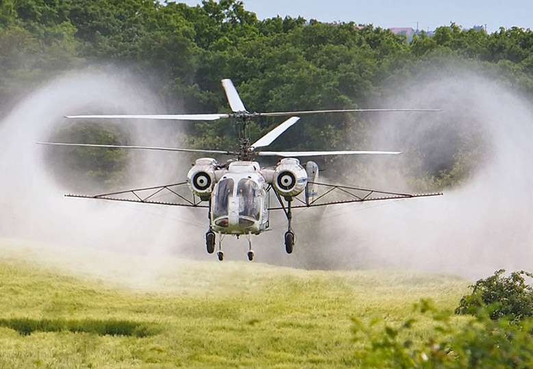 Salem Helicopter Seed Spreading
